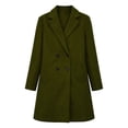 thumbnail image 5 of Chiccall Women Winter Wool Coat Notch Lapel Mid Long Peacoat, 5 of 8