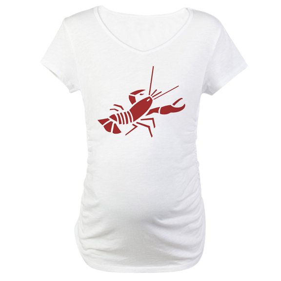 CafePress - Crawfish Maternity T Shirt - Cotton Maternity T-shirt, Cute & Funny Pregnancy Tee