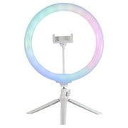 Vivitar 12 Full Color 3D Ring Light with Tripod and Adjustable Ball Head, Black
