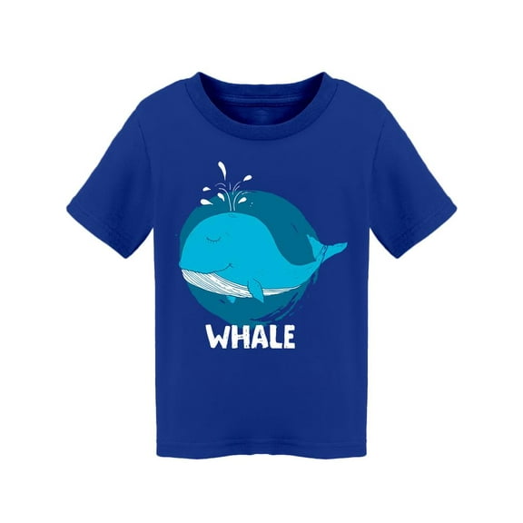 Cartoon Whale Graphic T-Shirt Toddler -Image by Shutterstock,  4 Toddler