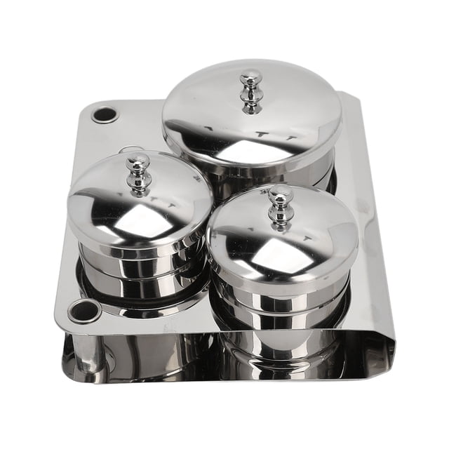 Cuencos para equipos de decoración de uñas, polvo para uñas de acero inoxidable, taza para decoración de uñas de acero inoxidable, soporte para polvo para uñas de acero inoxidable, construido para durar