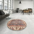 thumbnail image 4 of Ahgly Company Machine Washable Indoor Rectangle Abstract Brown Area Rugs, 7' x 10', 4 of 7