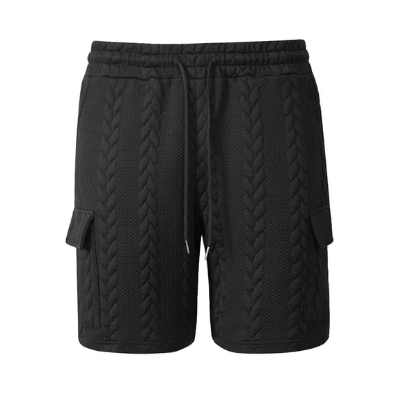 Gym Shorts Men Solid Color Drawstring Casual Swim Trunks Elastic Waist Summer Beach Hiking Golf Shorts With Pockets