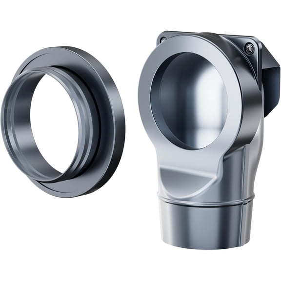 Magnetic Dryer Vent Coupling DV90 Easy to Clean Quick Connector Airtight Seal Dryer Vent Connector Kit Including a 2.6ft 4" Duct and two Clamps
