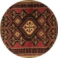 thumbnail image 1 of Ahgly Company Indoor Round Persian Brown Traditional Area Rugs, 5' Round, 1 of 4