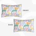thumbnail image 4 of Fotbe Zebra Colourful Pillow Cases - Envelope Closure - Luxury, Extra Soft, Cooling Pillow Covers - Wrinkle, Fade, Stain Resistant-14"x20", 4 of 8