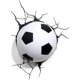 thumbnail image 1 of 3d Light 3d Lamp Football Ball, 1 of 5