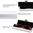 thumbnail image 6 of Aluminum Eyeglass Case Hard Shell For Small Frames In Silver, 6 of 10