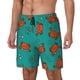 thumbnail image 1 of Balery Colorful Crab Bañador para hombre, shorts de playa de secado rápido con entrepierna y forro de compresión-X-Large, 1 of 6