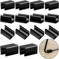 thumbnail image 1 of Tapas de puntas para patas de sillas rectangulares Protectores de piso para sillas antideslizantes Protectores de rieles para pies de sillas Fundas para patas de sillas Pies de plástico para sillas de metal Tapa para pies en forma de U Se desliza para patas de muebles - 40 piezas JM, 1 of 5