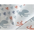 thumbnail image 4 of Ambesonne Octopus Quilted Bedspread Set 3 Pcs, Nautical Silhouettes, Queen Size, Blue Grey Cinnamon, 4 of 5