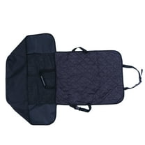 Raindrops Dog Front Seat Cover 1Set Black Oxford Cloth Pet Car Cushion with Non-Slip Feature 40In