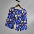 thumbnail image 3 of Pantalones cortos de verano para hombre, pantalones cortos casuales, pantalones cortos con bolsillo y cordón, divertidos dibujos animados de animales, transpirables, pantalones cortos de moda para pla, 3 of 5