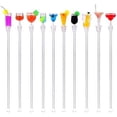 thumbnail image 1 of 10Pcs Acrylic Cocktail Mixing Spoon, Party Swizzle Sticks, Summer Cocktail Barware, 1 of 1
