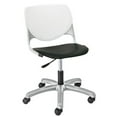thumbnail image 3 of KFI Studios KOOL Home and Office Computer Chair, White Back, Navy Seat, 3 of 7