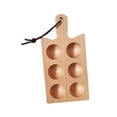 thumbnail image 1 of Bandeja de madera para huevos, bandeja de almacenamiento, práctico contenedor portátil apilable, soporte para huevos de gallinero para el hogar,, 1 of 9