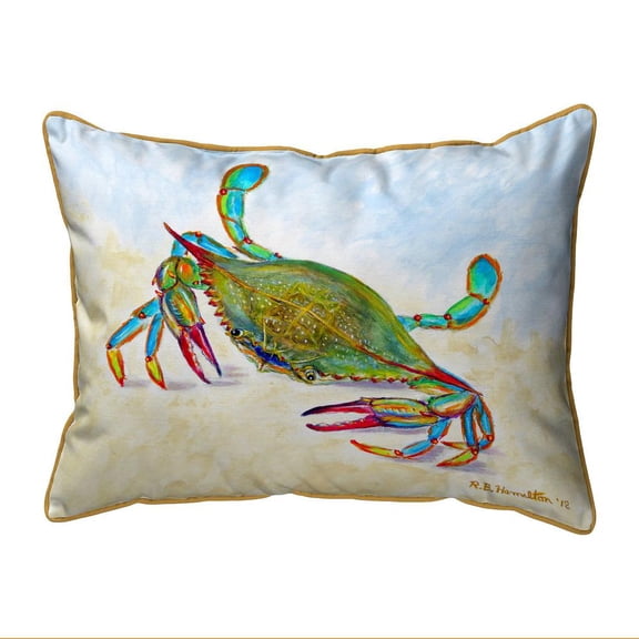 Betsy Drake Interiors More Than Blue Small Indoor/Outdoor Pillow 11x14