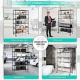 thumbnail image 6 of YPDCHB Metal Shelves Garage Shelving Wire Shelving Unit with Wheels  6000lbs Weight Capacity Heavy Duty NSF Height Adjustable  Shelves 6 Tier Steel Commercial Grade Wire Rack  Black, 6 of 7