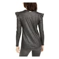 thumbnail image 2 of MICHAEL KORS Womens Black Long Sleeve Top Size: M, 2 of 2