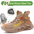 thumbnail image 2 of Steel Toe Shoes for Men Work Shoes Safety Shoes Lightweight Puncture Proof Indestructible Work boots, 2 of 6