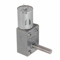 thumbnail image 4 of Micro High Torque DC Gear Motor with Speed Reduction Turbine Electric Reversible Worm Gearbox 12V M8x33mm Shaft 210RPM Self Locking Capability, 4 of 5