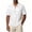 White, variant on COSFO Button Down Shirt Men Black Faux Denim Short Sleeve Summer Shirts with Pocket Collared Casual Loose Fit Tops