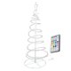 thumbnail image 3 of Lámpara de árbol de Navidad plegable en espiral 76LED RGB de hierro forjado con luz alimentada por USB con control remoto, 3 of 8