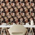 thumbnail image 2 of Ambesonne Floral Design Peel & Stick Wallpaper for Home, Garden Spring Flowers, 13"x36", Coral Blush Paprika, 2 of 5