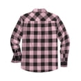 thumbnail image 6 of COOFANDY Plaid Shirt Men Flannel Shirts Long Sleeve Button Down Shirts with Pocket, 6 of 7