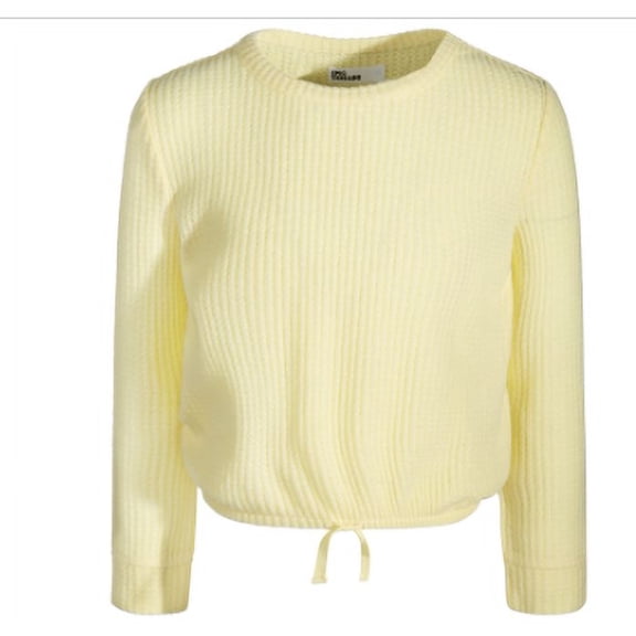 Epic Threads Toddler & Little Girls Long-Sleeved Waffled Shirt,  - Lemon Froth