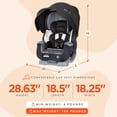 thumbnail image 2 of Baby Trend Cover Me Asiento de coche convertible ajustable 4 en 1 para niños pequeños con 2 portavasos y dosel extraíble para protección solar, color caqui moderno, 2 of 5