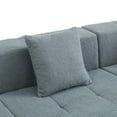 thumbnail image 4 of Modern Modular Sectional Single Sofa Couch, Square Armless Floor Sofa, Accent Chair with Removable Back Cushion for Living Room, Apartment​, 4 of 4