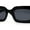 All Black, variant on Womens Mod Thick Plastic Minimal Sunglasses Tortoise Smoke