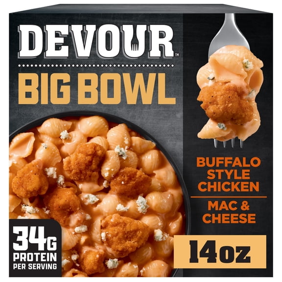 Devour Big Bowl Buffalo Style Chicken Mac & Cheese, 14 oz