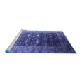 thumbnail image 2 of Ahgly Company Machine Washable Indoor Rectangle Oriental Blue Industrial Area Rugs, 5' x 8', 2 of 4