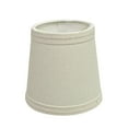 thumbnail image 5 of Aspen Creative 32714-5 Small Hardback Empire Shape Chandelier Clip-On Lamp Shade Set (4 Pack), Transitional Design in Off White, 4" bottom width (3" x 4" x 4"), 5 of 7
