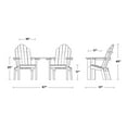 thumbnail image 4 of Wildridge Classic Deck Chair Tete-A-Tete, Dark Gray - Outdoor Weather Resistant HDPE Furniture for Patio, 4 of 4