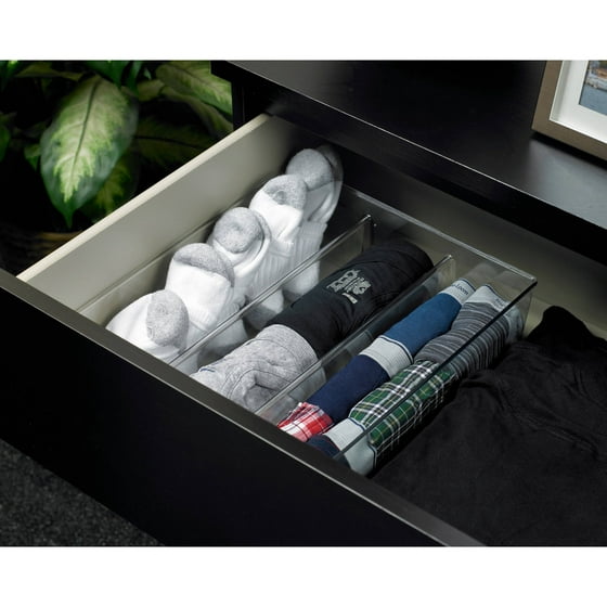 Mainstays Drawer Organizer, Clear