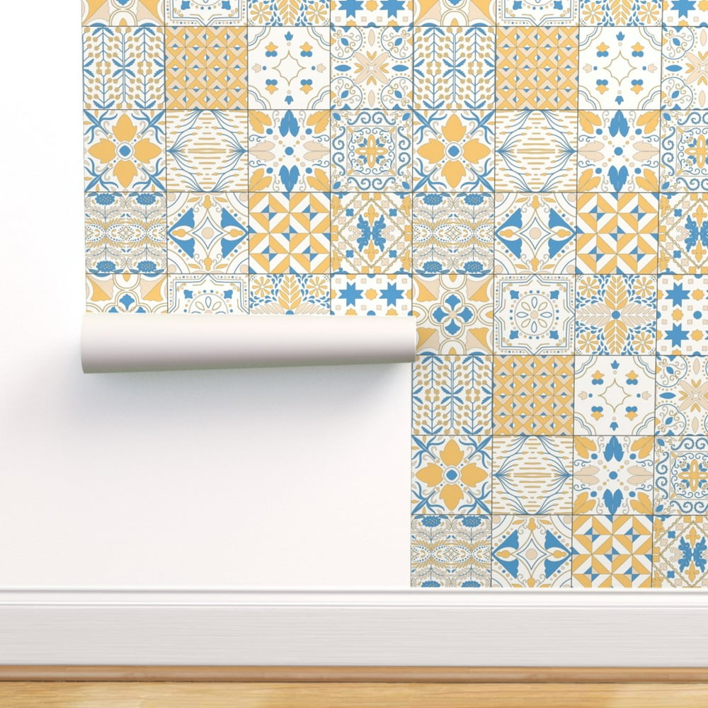 PeelandStick Removable Wallpaper Moroccan Tiles Geometric Abstract