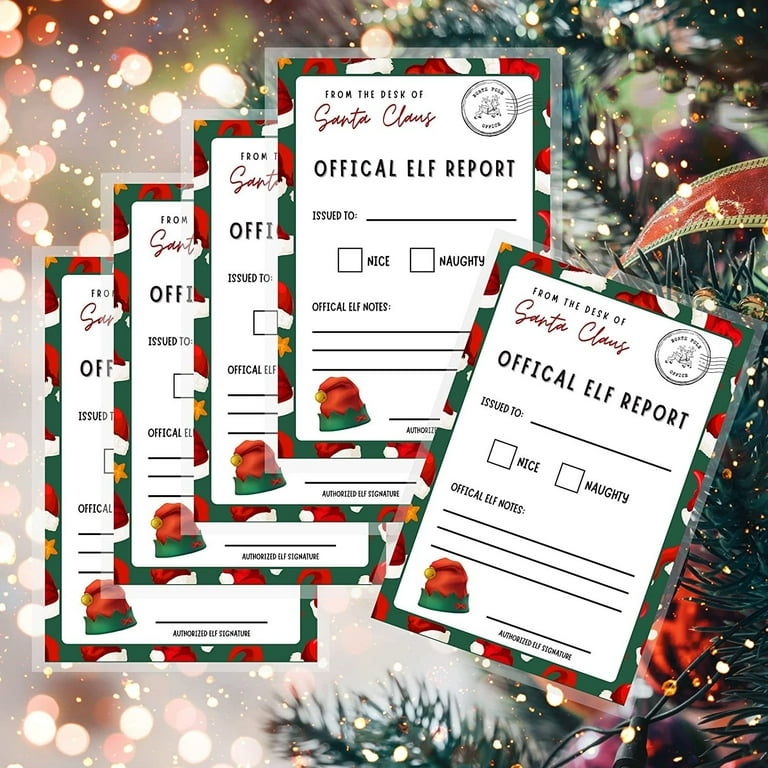 Noel様 リクエスト 4点 まとめ商品 Official Elf Report Card Mail for Santa Naughty Nice 30 pk