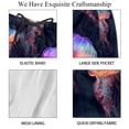 thumbnail image 4 of luoweisi Men's Beach Shorts Quick Dry Swim Trunks with Mesh Lining Colorful Jellyfish L, 4 of 5