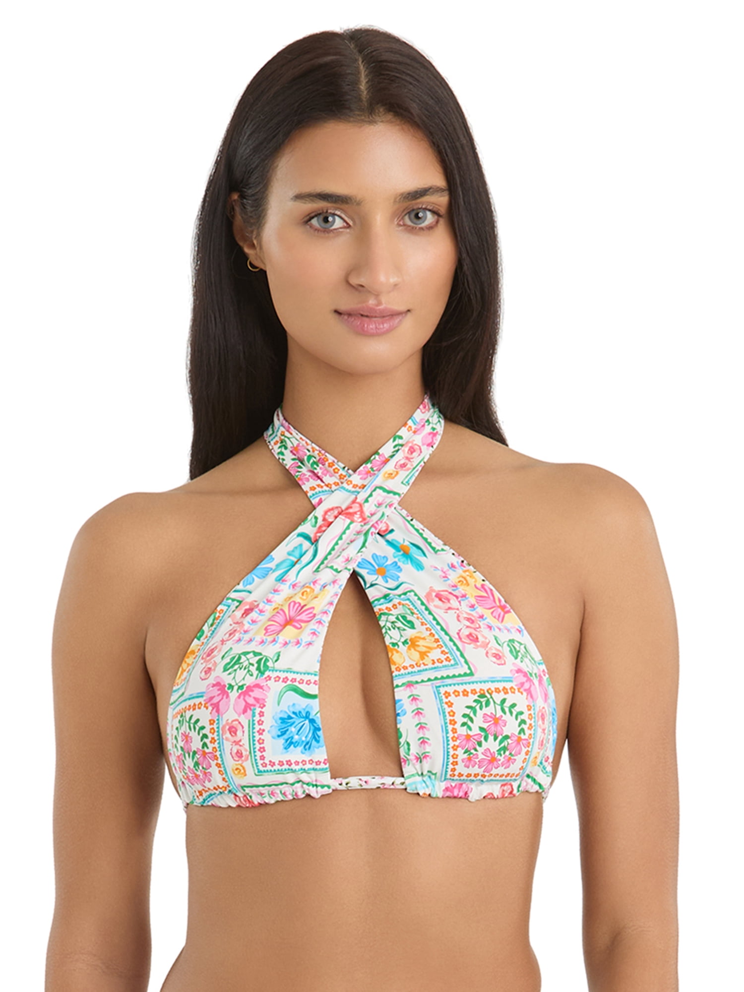Jessica Simpson Women's Reversible Bandeau Bikini Top, Sizes XS-2XL