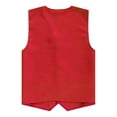 thumbnail image 2 of Sholeno Unisex Kids Volunteer Activity Vest Button Up Waistcoat Boys Girls Waiter Bartender Uniform Red XXL/14, 2 of 5