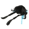 thumbnail image 1 of Pelucas trenzadas dobles largas negras, peluca larga negra trenzada peluca de pelo negro trenzado peluca trenzas dobles negras calidad inigualable, 1 of 12