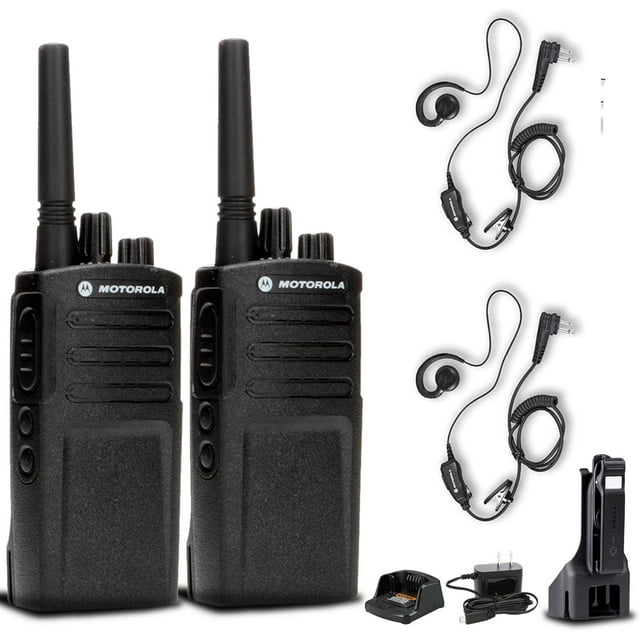 2 x Radio Empresarial Bidireccional In Situ Motorola RMV2080 (RMV2080) + 2 x Auricular PTT Motorola HKLN4604