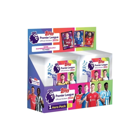 2025-26 Topps Premier League Stickers - 100-Pack Box (600 Stickers)