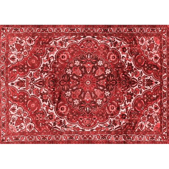 Ahgly Company Indoor Rectangle Persian Red Traditional Area Rugs, 2' x 5'