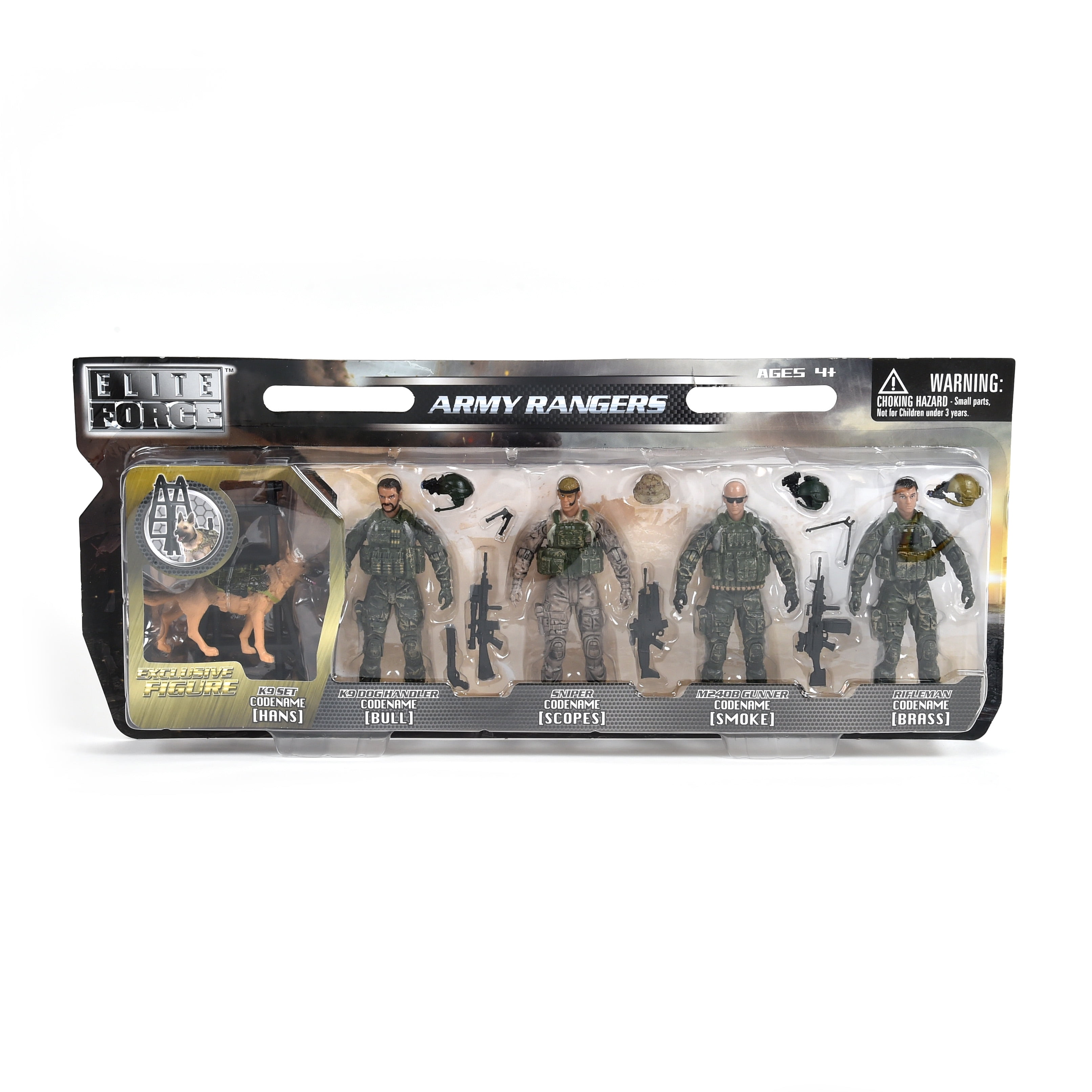 Army Force Rangers  Pack Figures Toy Playset Pretend Play Miniature Toys 