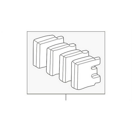 Genuine OE Mercedes-Benz Rear Pads - 005-420-17-20-41
