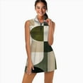 thumbnail image 2 of Simple Shapes Sage Green Beige Geometric Sports Dresses Women Tennis Dress Outdoor Badminton Golf Quick-Drying And Breathable Sports Dress, 2 of 4